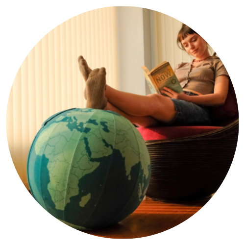 Yoga Ball Covers Balance Ball Covers Handmade by Global Groove Life tagged blue or green