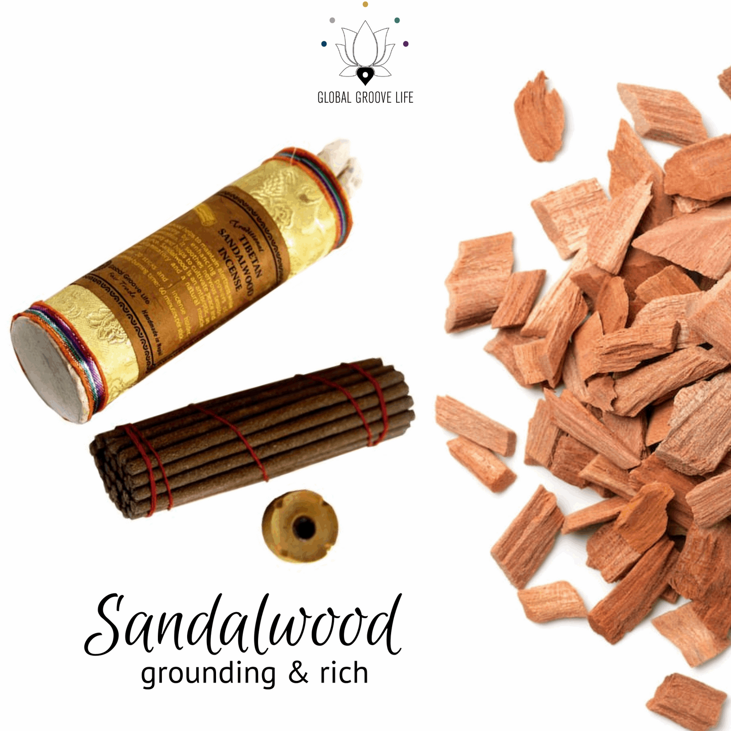 Traditional Tibetan Incense - Sandalwood