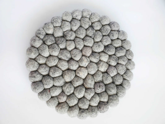 Heather Grey Handmade Felt Trivet