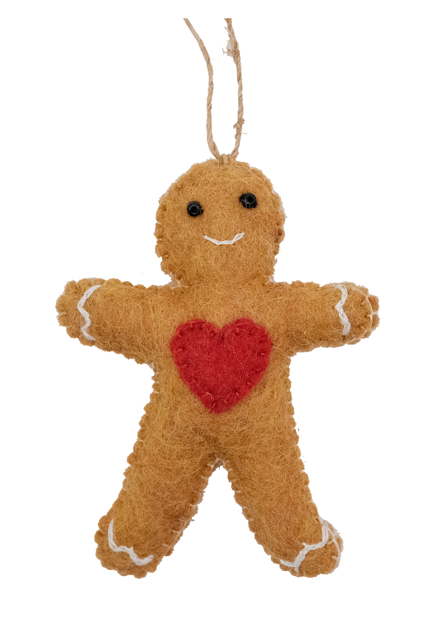 Gingerbread Friend Handmade Felt Classic Ornament