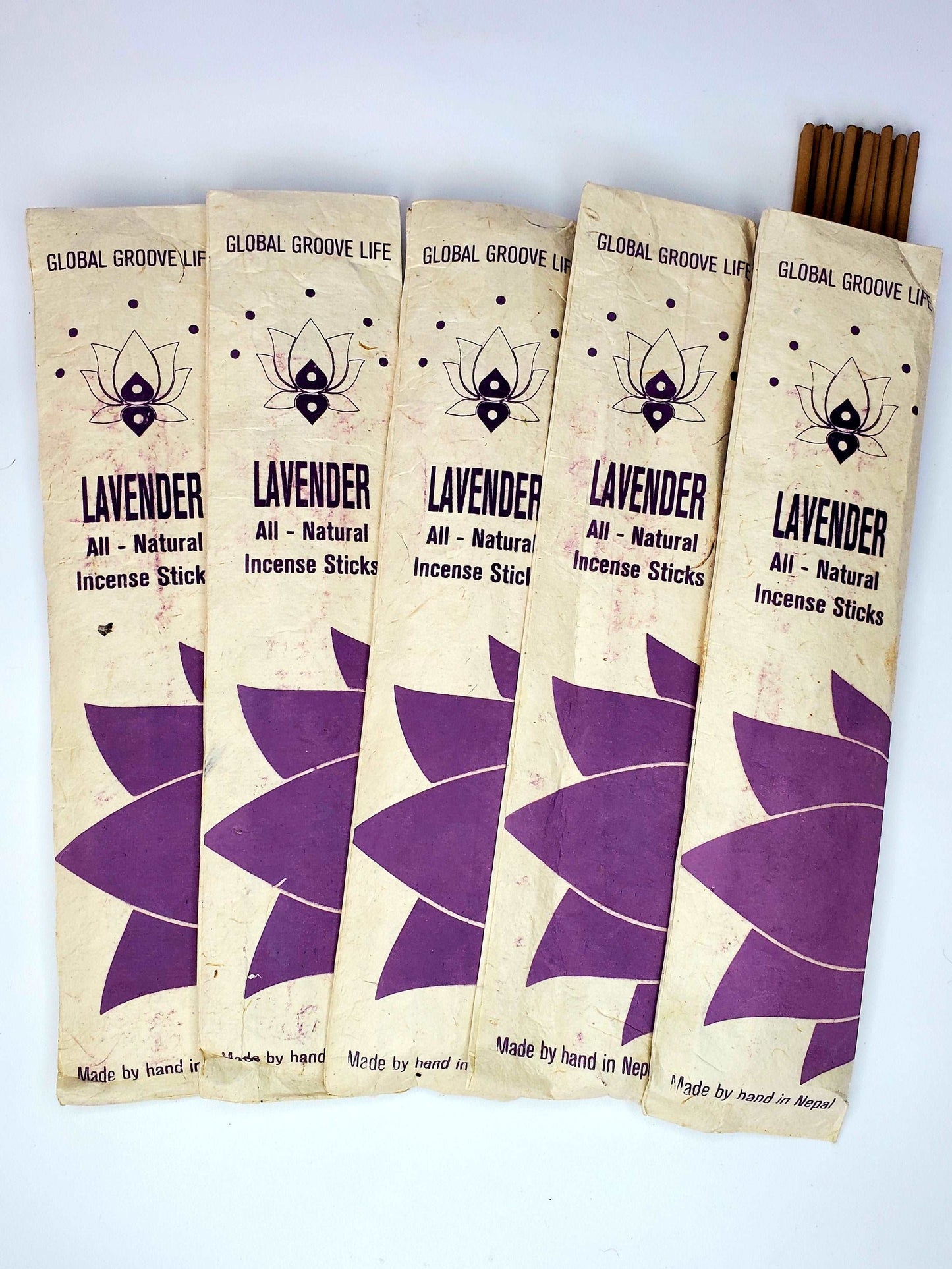 Hand Rolled All-Natural Stick Incense - Lavender