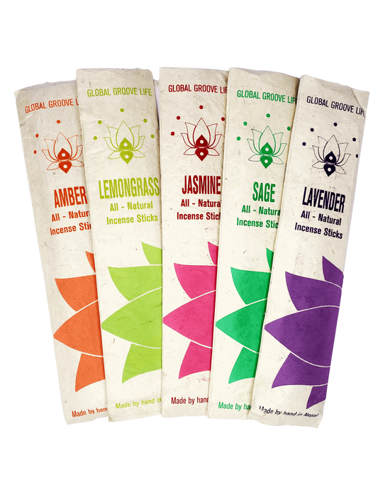 Hand Rolled All-Natural Stick Incense - Serenity 5x Pack