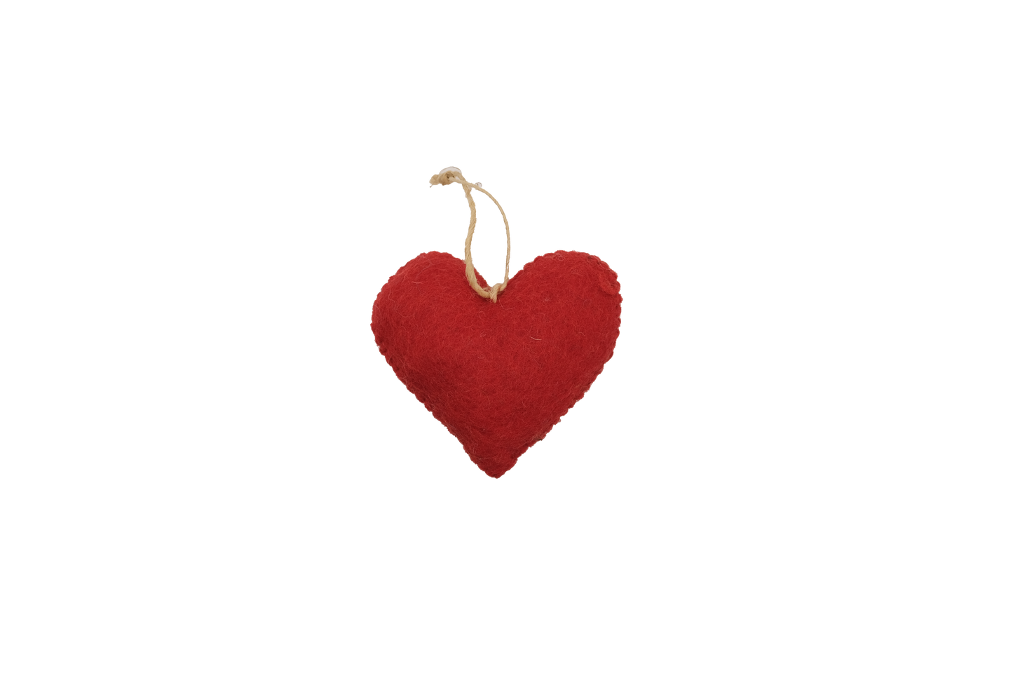Rainbow Love Burst Heart Handmade Felt Ornament--Set of 2