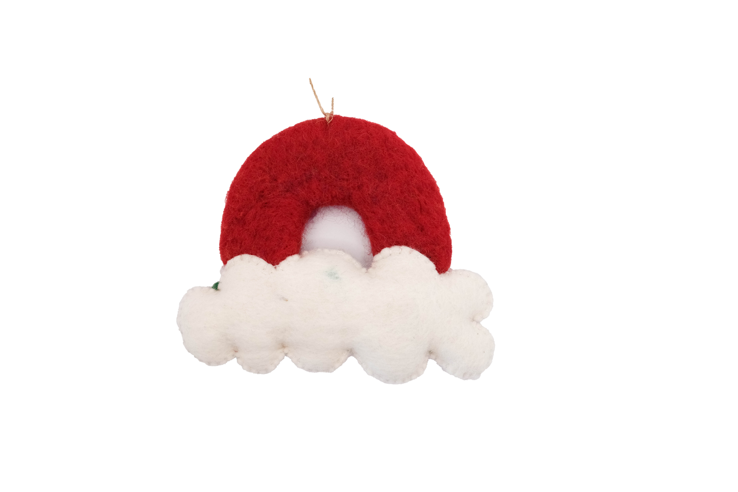 Rainbow Love Cloud Handmade Felt Ornament