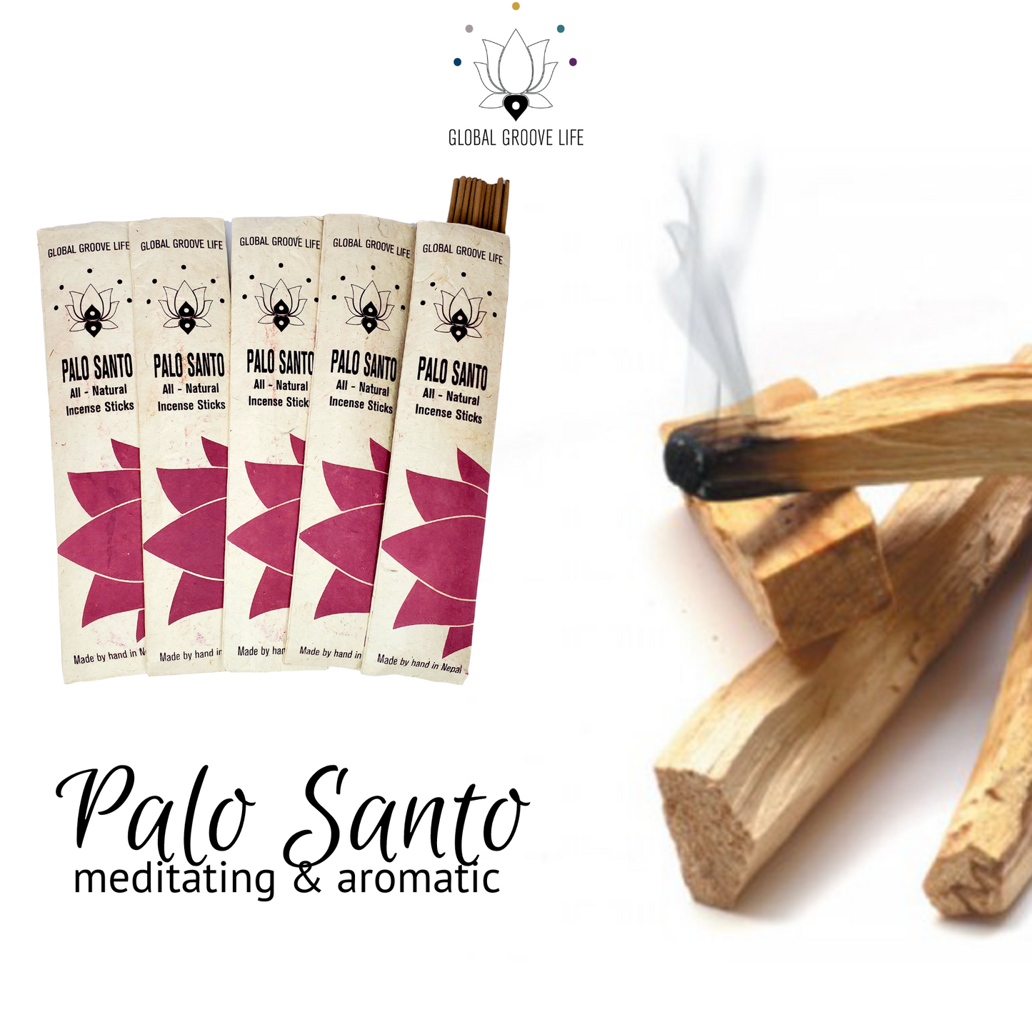 Hand Rolled Stick Incense x10 - Palo Santo