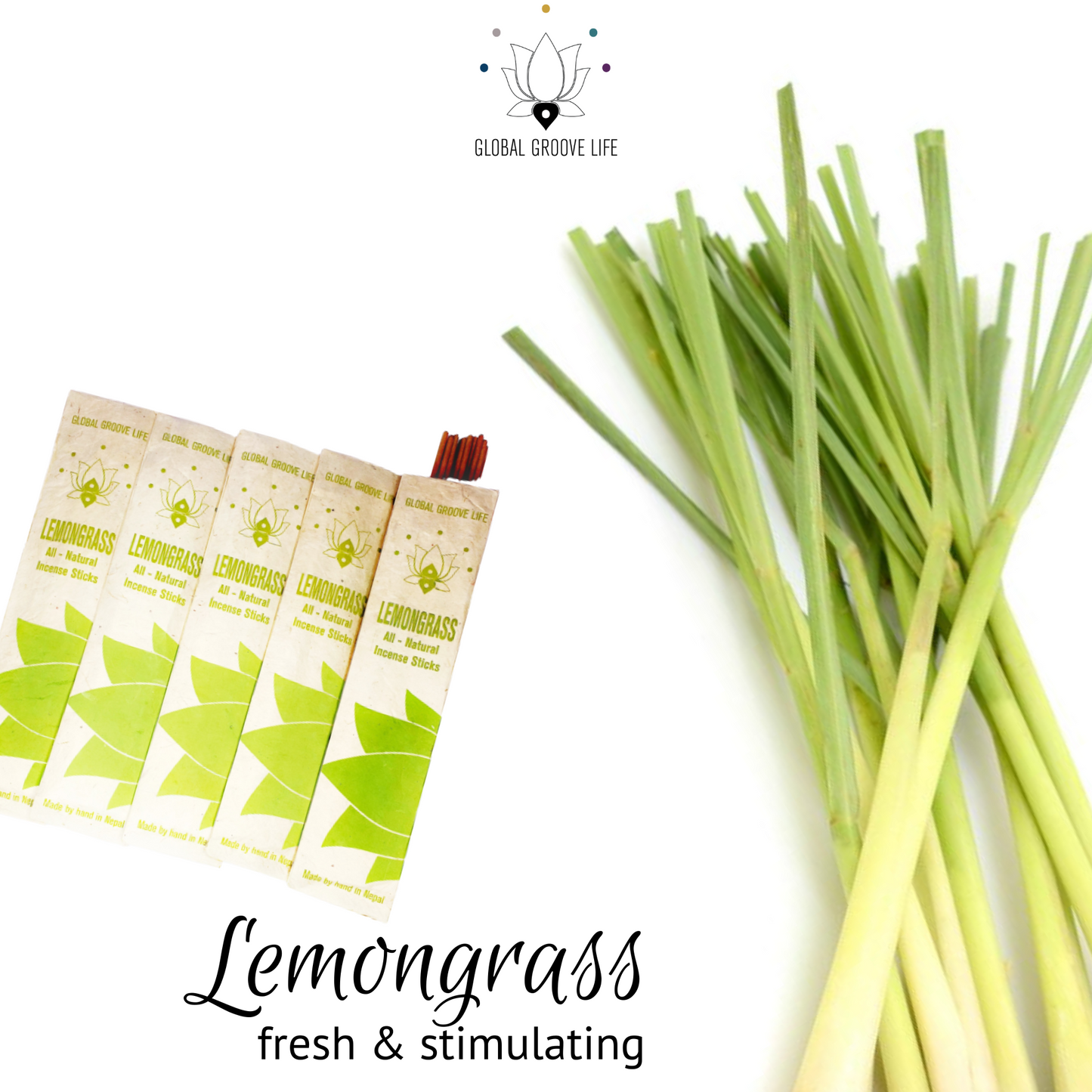 WHOLESALE Hand Rolled Stick Incense x10 - Lemongrass