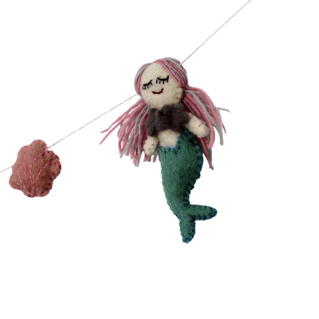 Mermaid Felt Garland - Global Groove - Global Groove Life