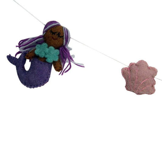 Mermaid Felt Garland - Global Groove - Global Groove Life