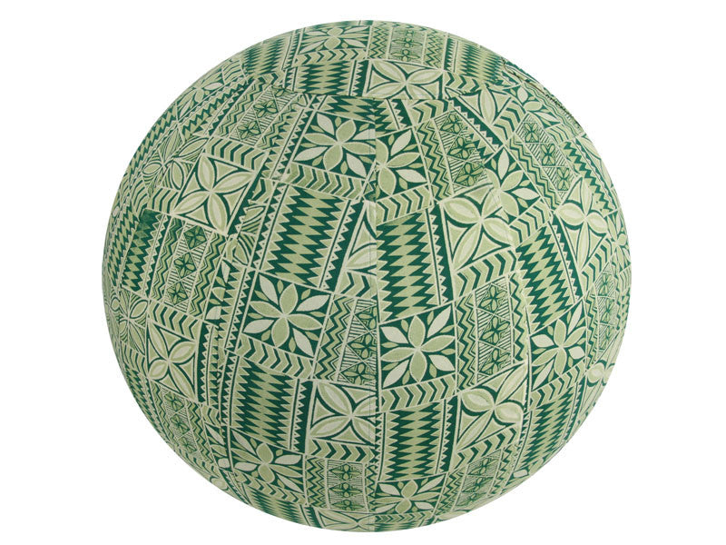 65cm Balance Ball / Yoga Ball Stretch Cover: Green Retro Vibe