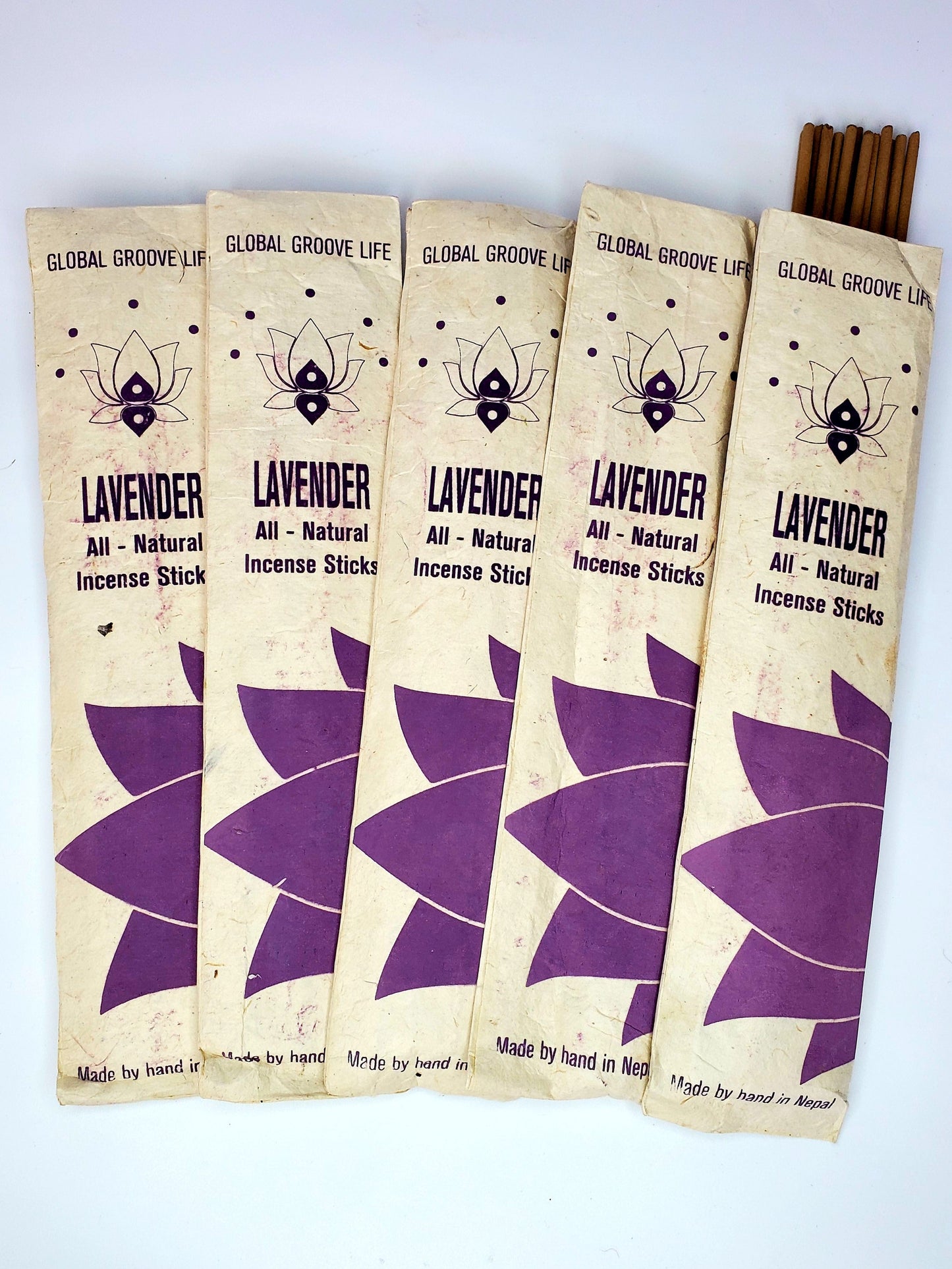 Hand Rolled Stick Incense x10 - Lavender