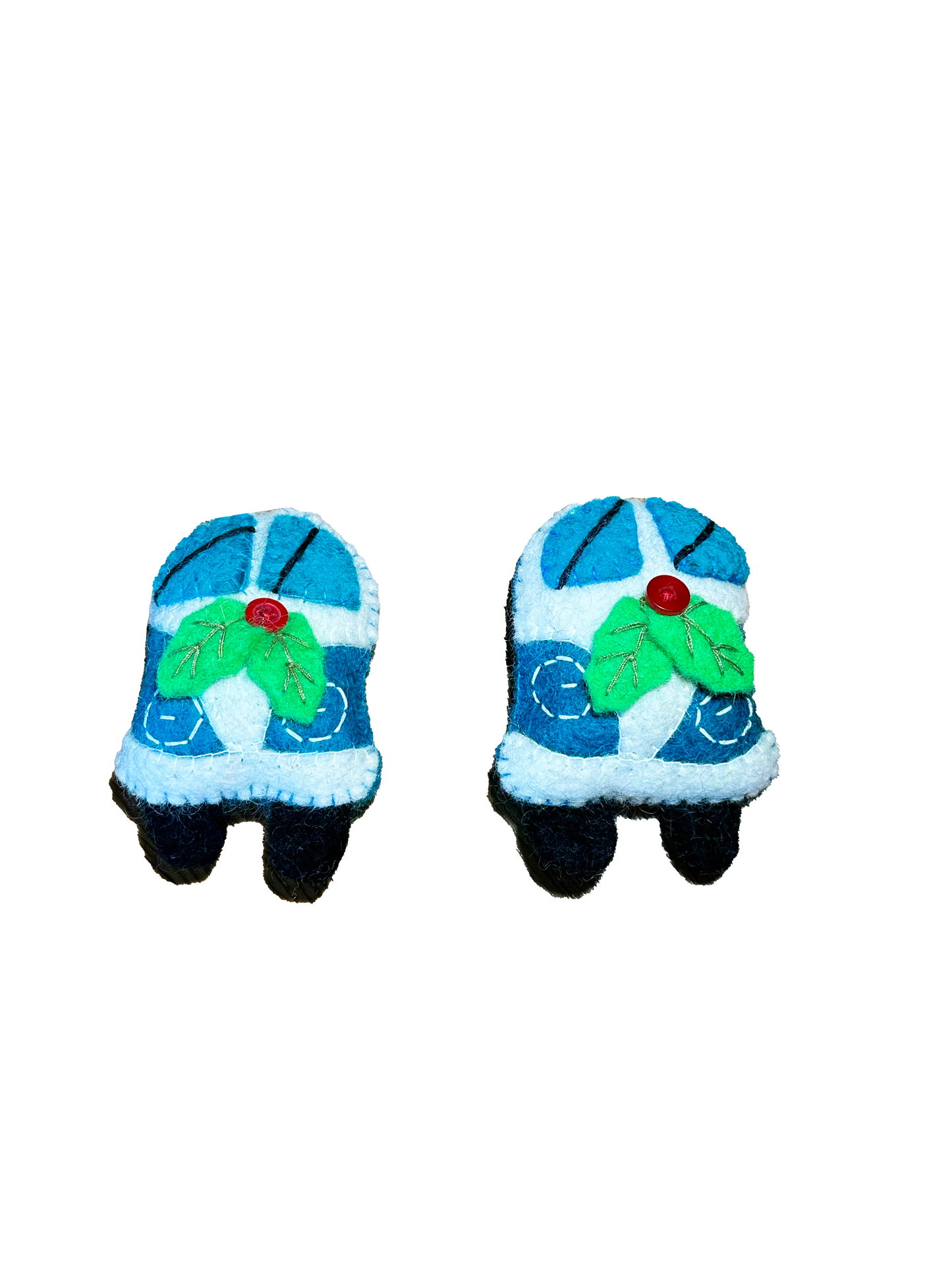 Hippie VW Bus Ornament-- Set of 2