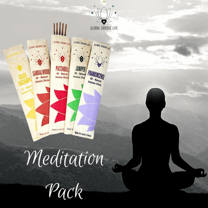 Hand Rolled All-Natural Stick Incense - Meditation 5x Pack