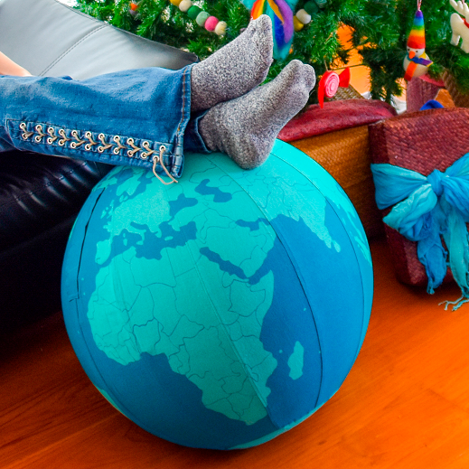 Our world map yoga ball is one of our top seller product