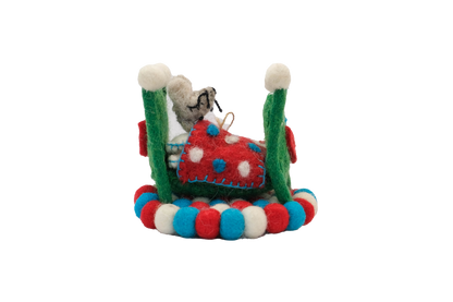 Snug for Santa Mouse  Felt Christmas Tree Ornaments