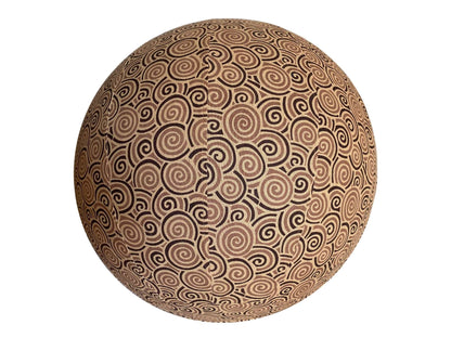 55cm Balance Ball / Yoga Ball Cover: Clay Swirls