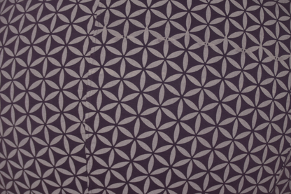 65cm Balance Ball / Yoga Ball Cover: Black Aubergine Stretch Flower of Life