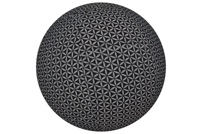 55cm Balance Ball / Yoga Ball Cover: Onyx Stretch Flower of Life
