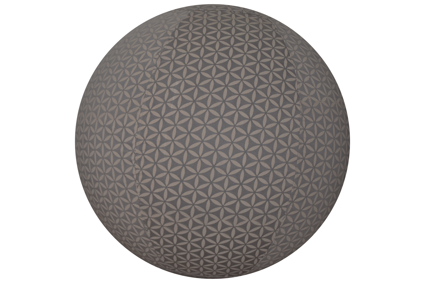 55cm Balance Ball / Yoga Ball Cover: Pewter Stretch Flower of Life