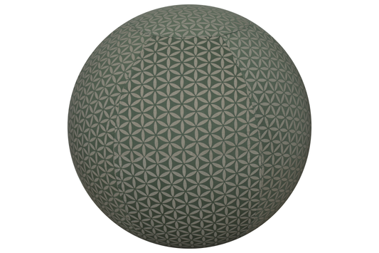 55cm Balance Ball / Yoga Ball Cover: Sacred Sage Stretch Flower of Life
