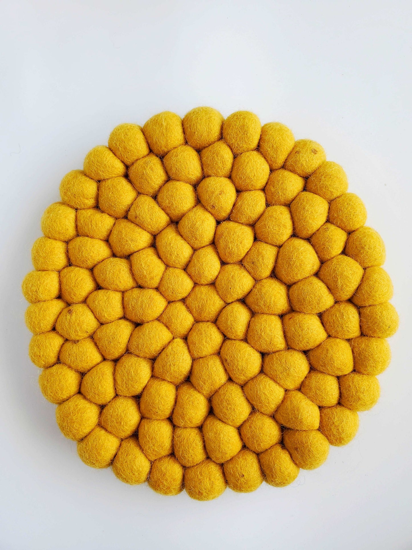 Mustard Handmade Felt Trivet