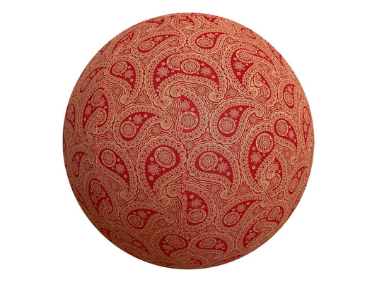 55cm Balance Ball / Yoga Ball Cover: Poppy Paisley