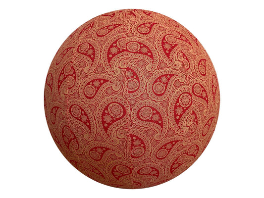 65cm Balance Ball / Yoga Ball Cover: Poppy Paisley