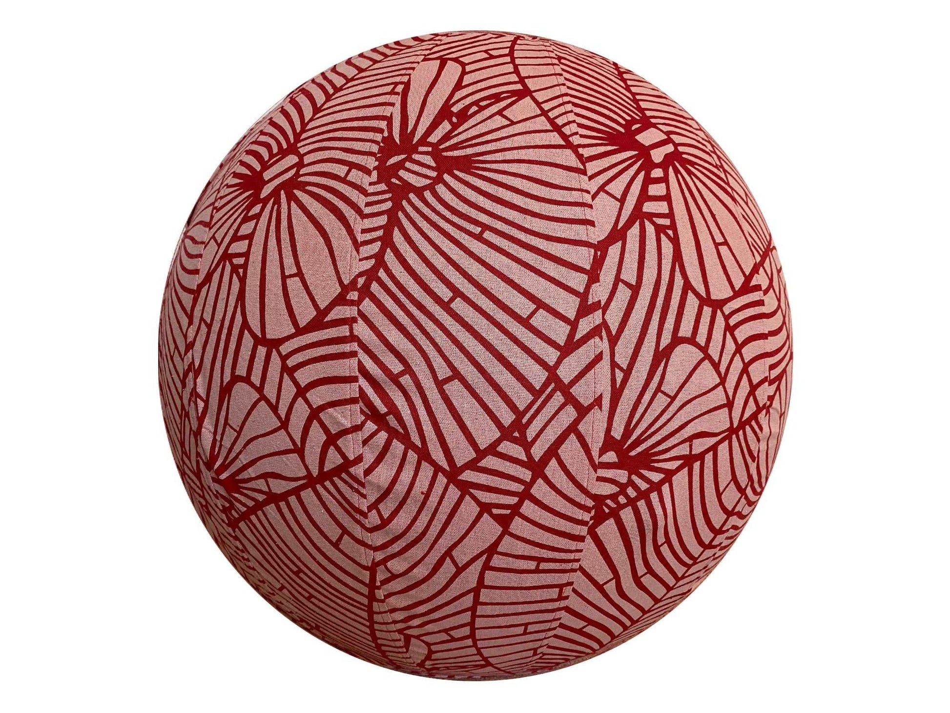 65cm Balance Ball / Yoga Ball Cover: Palm Leaf in Papaya