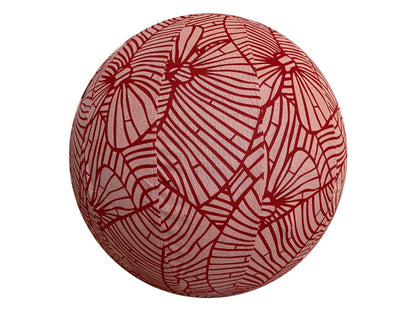 65cm Balance Ball / Yoga Ball Cover: Palm Leaf in Papaya