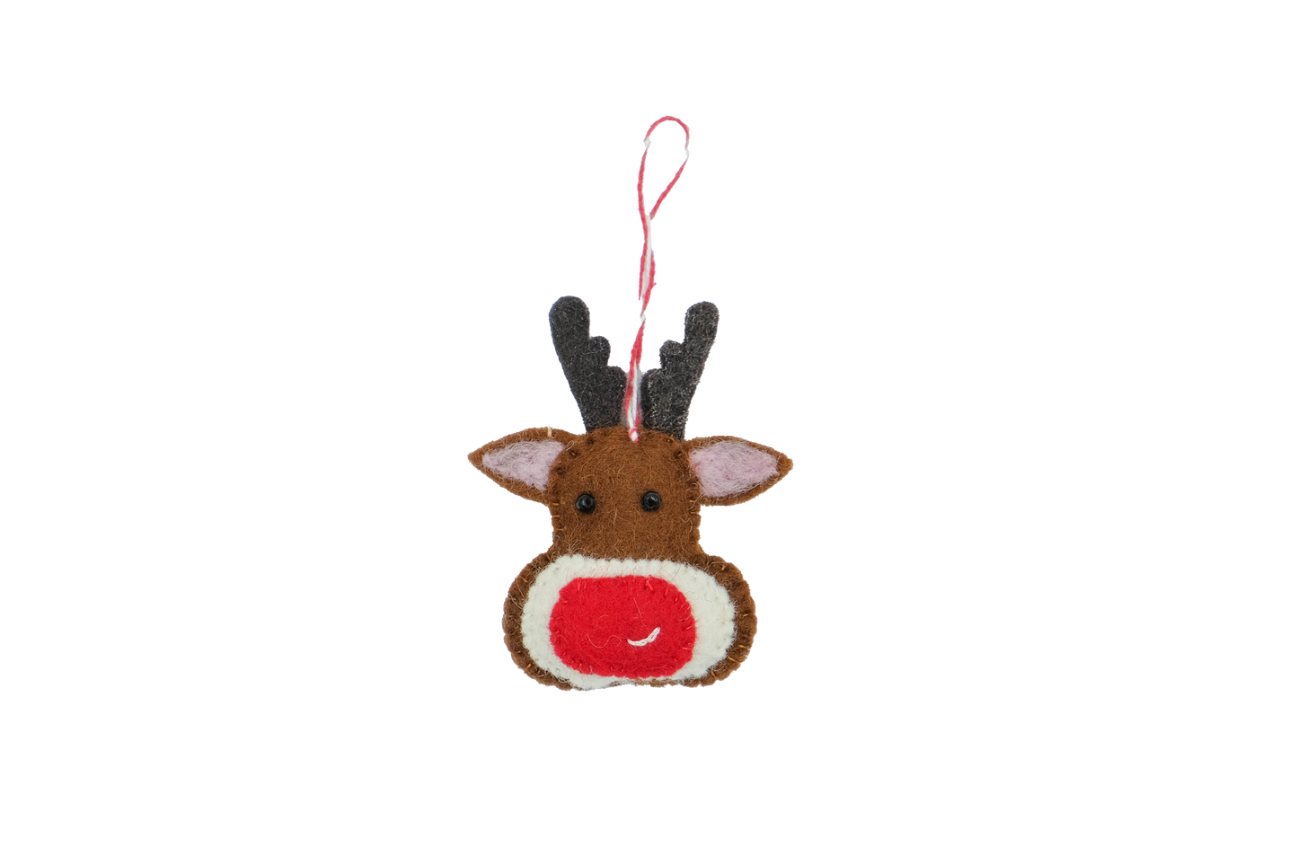 Rudolph Reindeer Felt Ornament
