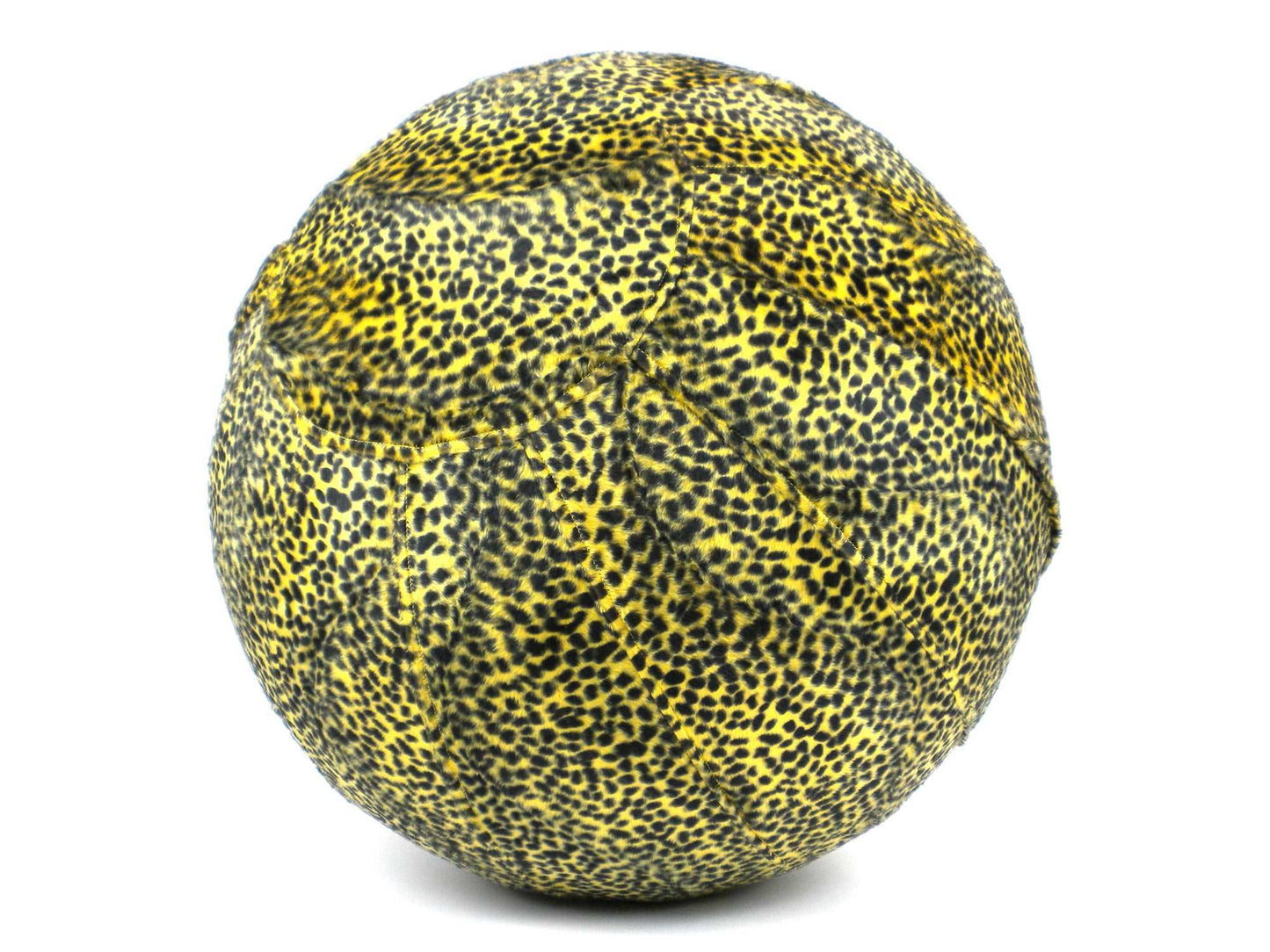55cm Balance Ball / Yoga Ball Cover: Yellow Cheetah