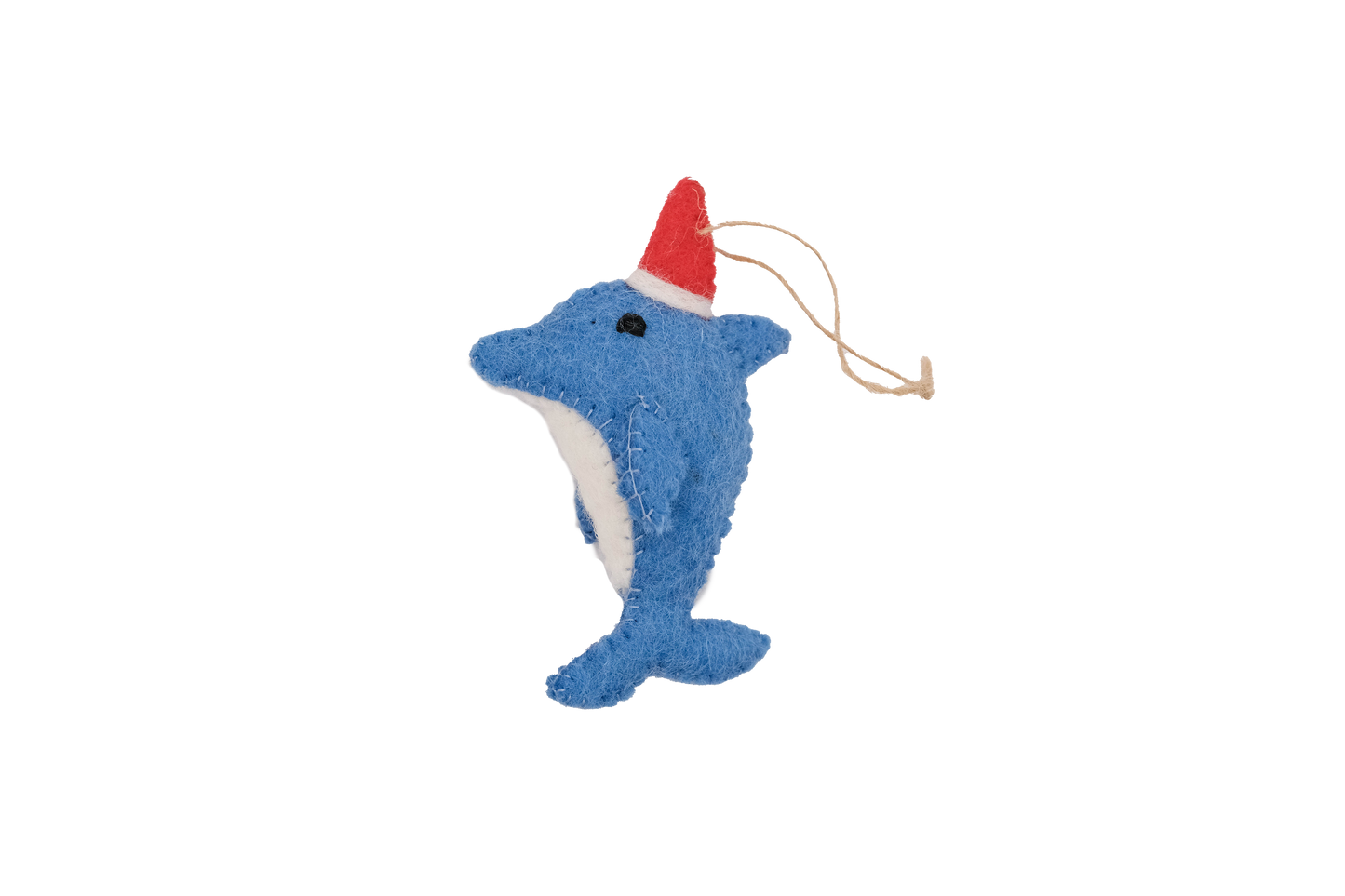 Dolphin Santa Felt Classic Ornaments
