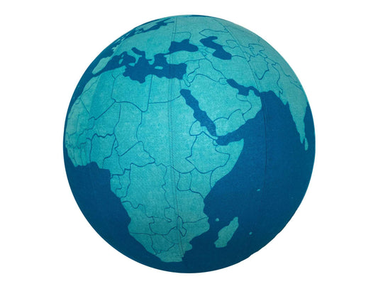 65cm Balance Ball / Yoga Ball Cover: GLOBE, Earth, The World