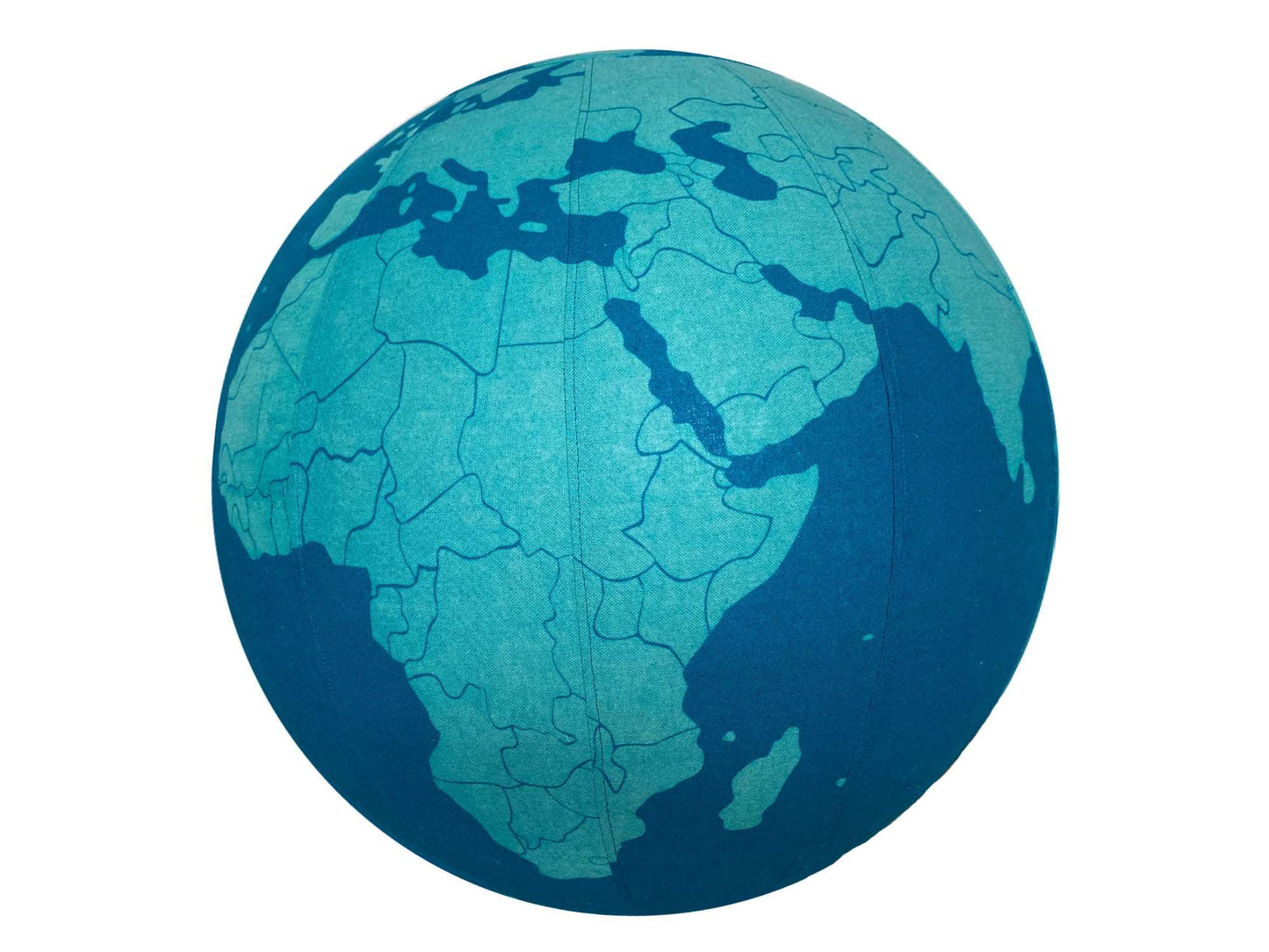 55cm Balance Ball / Yoga Ball Cover: GLOBE, Earth, The World