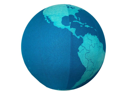 65cm Balance Ball / Yoga Ball Cover: GLOBE, Earth, The World