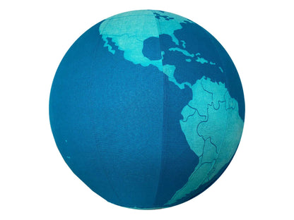 55cm Balance Ball / Yoga Ball Cover: GLOBE, Earth, The World