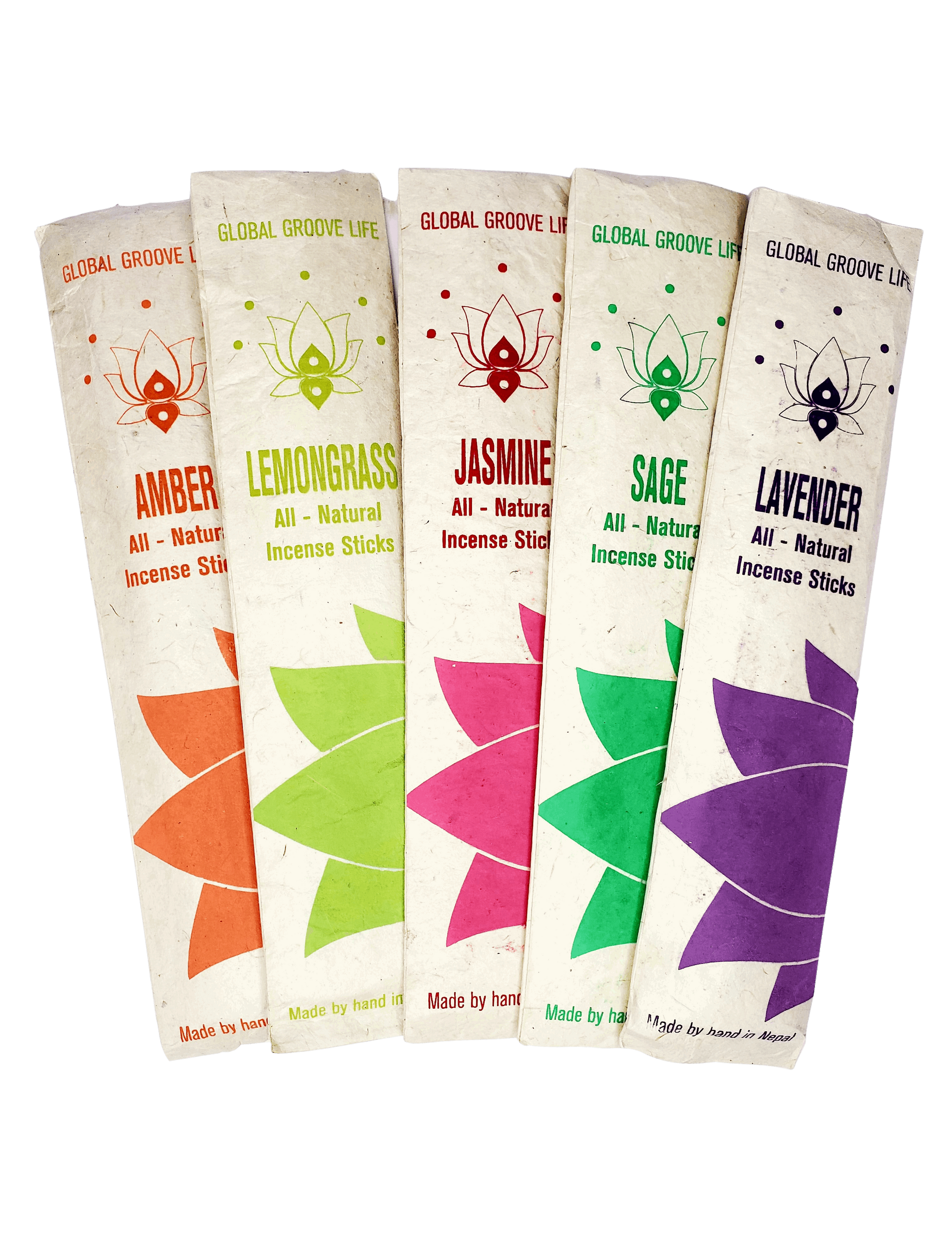Hand Rolled All-Natural Stick Incense - Serenity 5x Pack