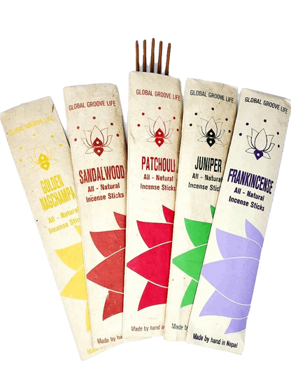 Hand Rolled All-Natural Stick Incense - Meditation 5x Pack