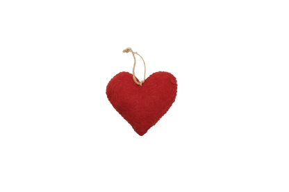 Rainbow Love Burst Heart Handmade Felt Ornament--Set of 2