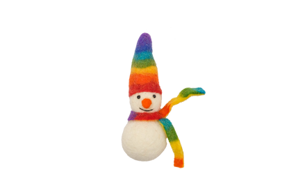 Frosty the Snow Cone Friend Handmade Felt Ornament