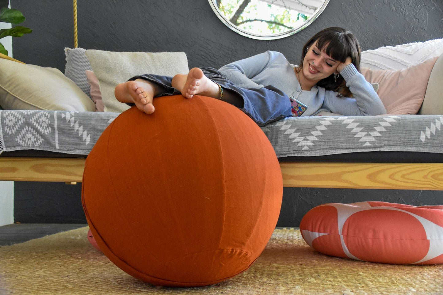 75cm Balance Ball / Yoga Ball Cover: Sedona
