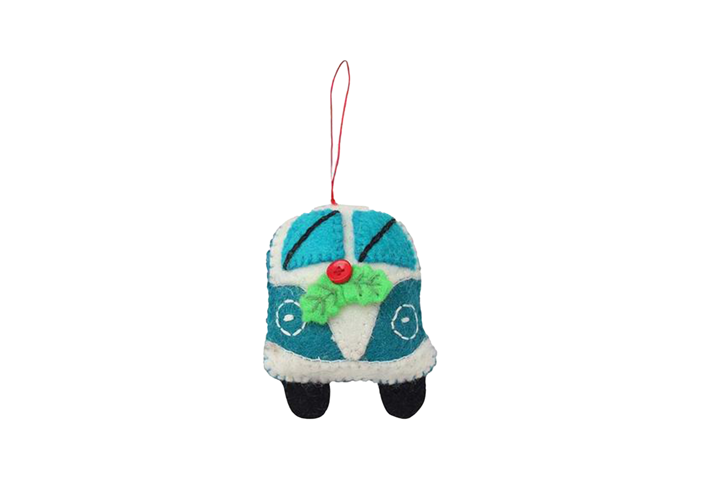 Hippie Bus Wool Felt Classic Ornament
