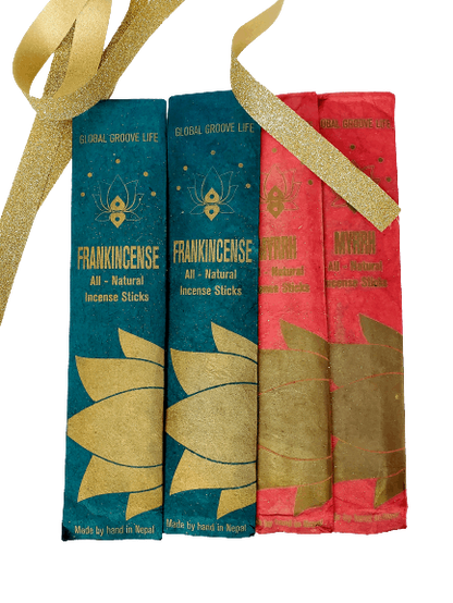 Hand Rolled All-Natural Stick Incense - Christmas 4xPack