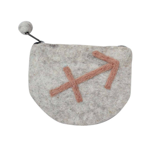 Felt Sagittarius Zodiac Coin Purse - Global Groove - Global Groove Life