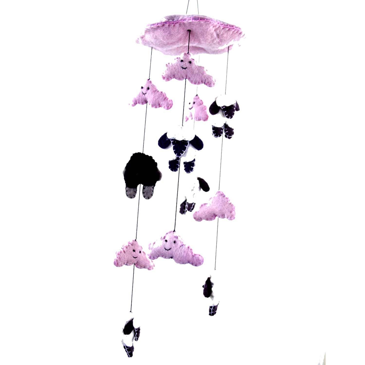 Counting Sheep Mobile - Pink - Global Groove - Global Groove Life