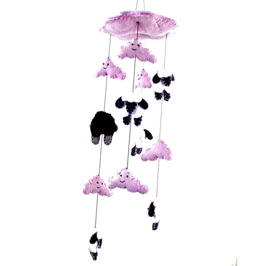 Counting Sheep Mobile - Pink - Global Groove - Global Groove Life