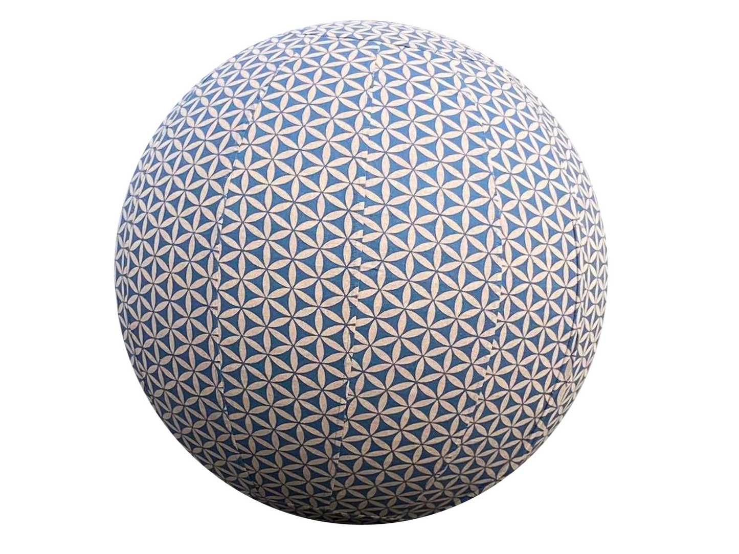Copy of 75cm Balance Ball / Yoga Ball Cover: Grey-Blue Flower of Life