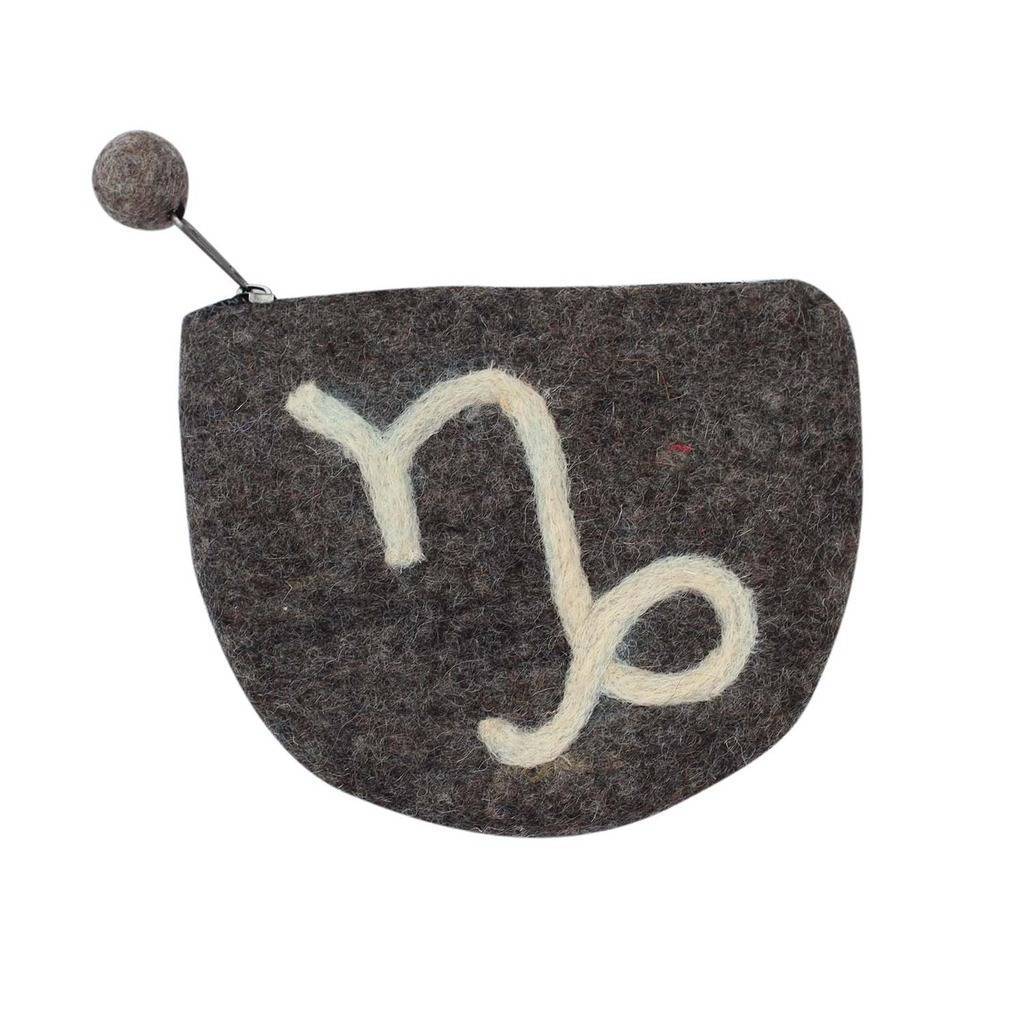 Felt Capricorn Zodiac Coin Purse - Global Groove - Global Groove Life