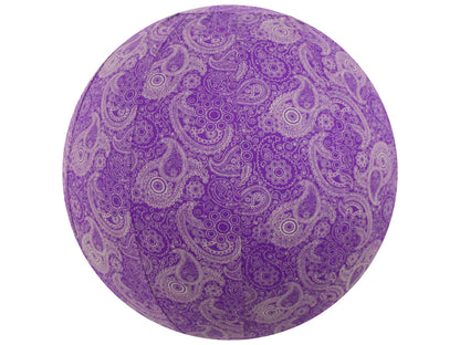 65cm Balance Ball / Yoga Ball Cover: Purple Paisley