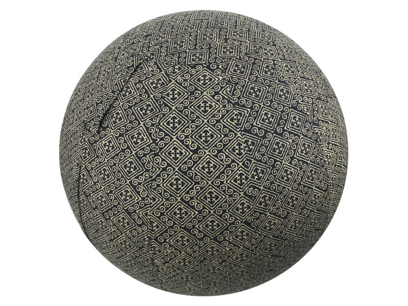 55cm Balance Ball / Yoga Ball Cover: Black Indigenous