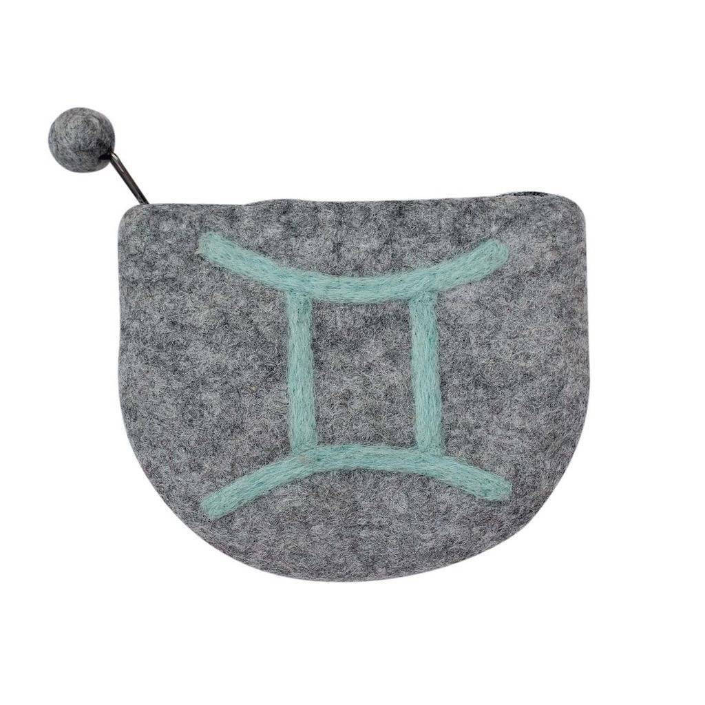 Felt Gemini Zodiac Coin Purse - Global Groove - Global Groove Life